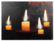 Flickering Candles Canvas